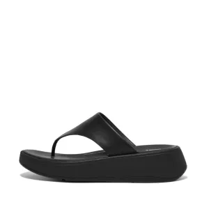 รองเท้าแตะแบบหูหนีบ ผู้หญิง รุ่น F-MODE LEATHER FLATFORM TOE-POST SANDALS