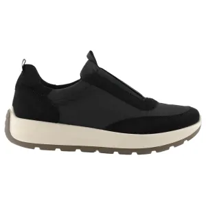 Ara Women's Nerine Slip Sneaker Black Suede / Hydro-Snowsoft