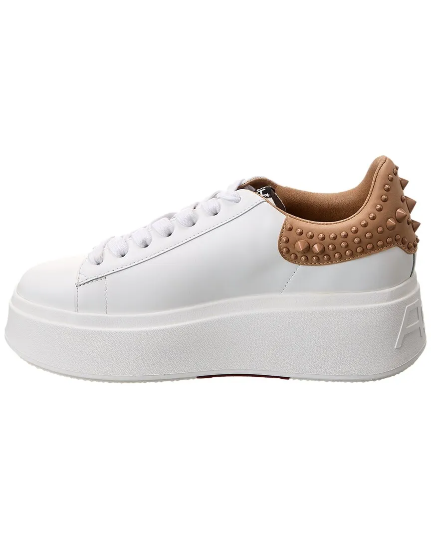 Ash Move Studded Leather Platform Sneaker