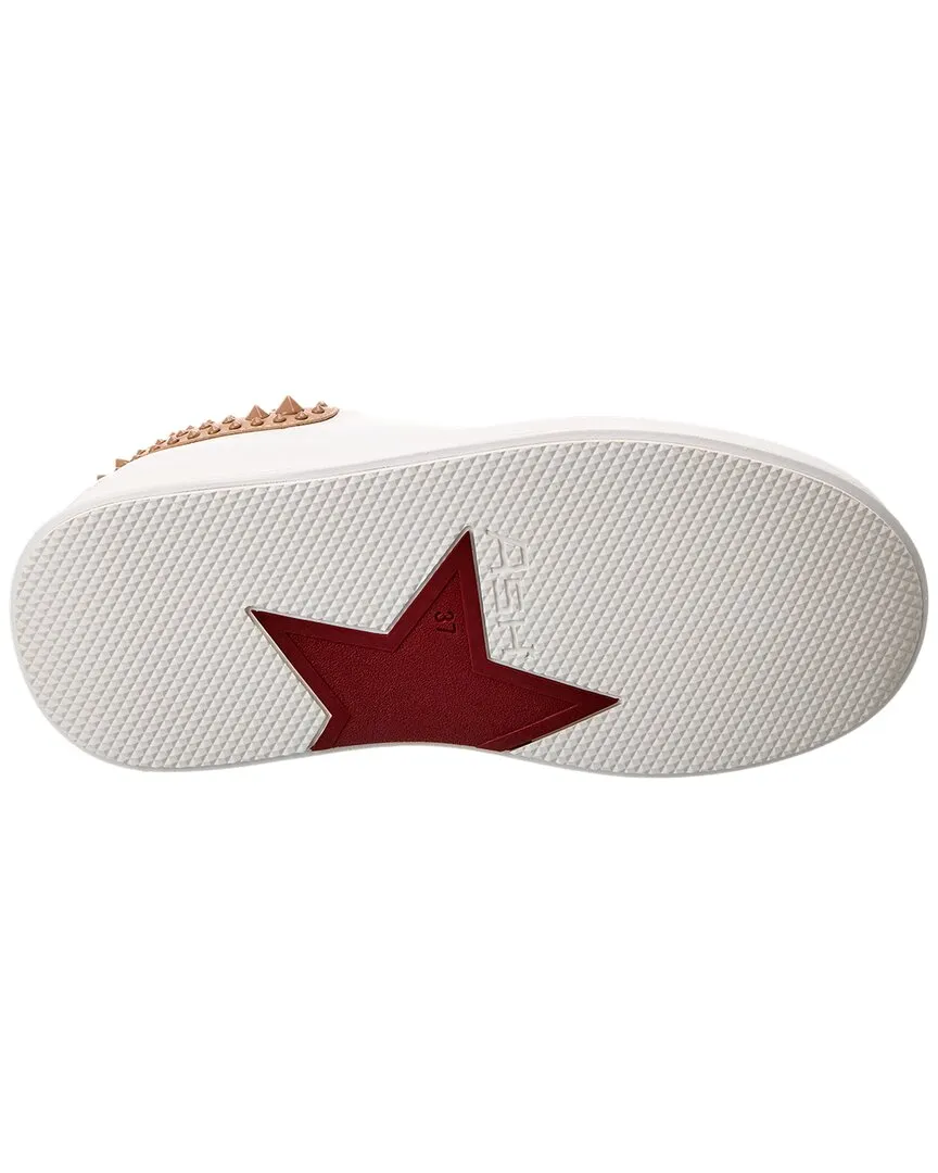 Ash Move Studded Leather Platform Sneaker