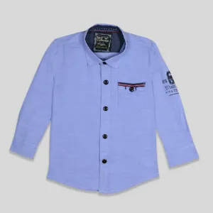 C1099 R-Clt Sky Blue Casual Designer Shirt