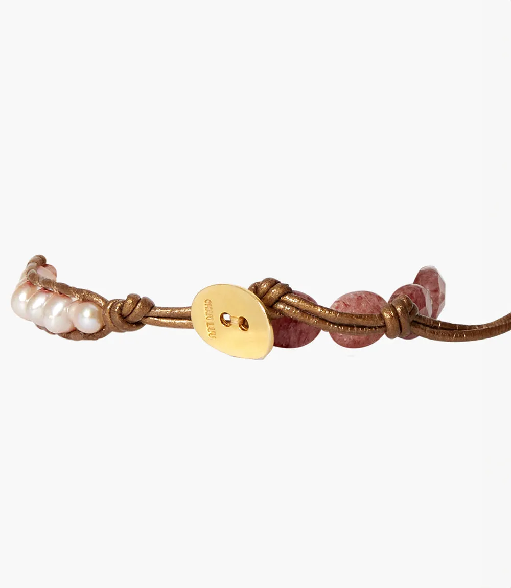 Chan Luu Mixed Gemstone And Pearl Bracelet