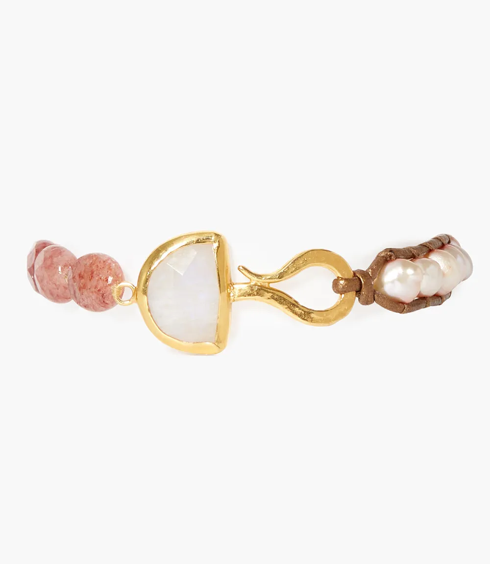 Chan Luu Mixed Gemstone And Pearl Bracelet