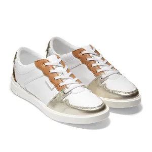 Cole Haan סניקרס נשים קול האן Grand Crosscourt Modern Tennis Sneaker White Leopard Printed