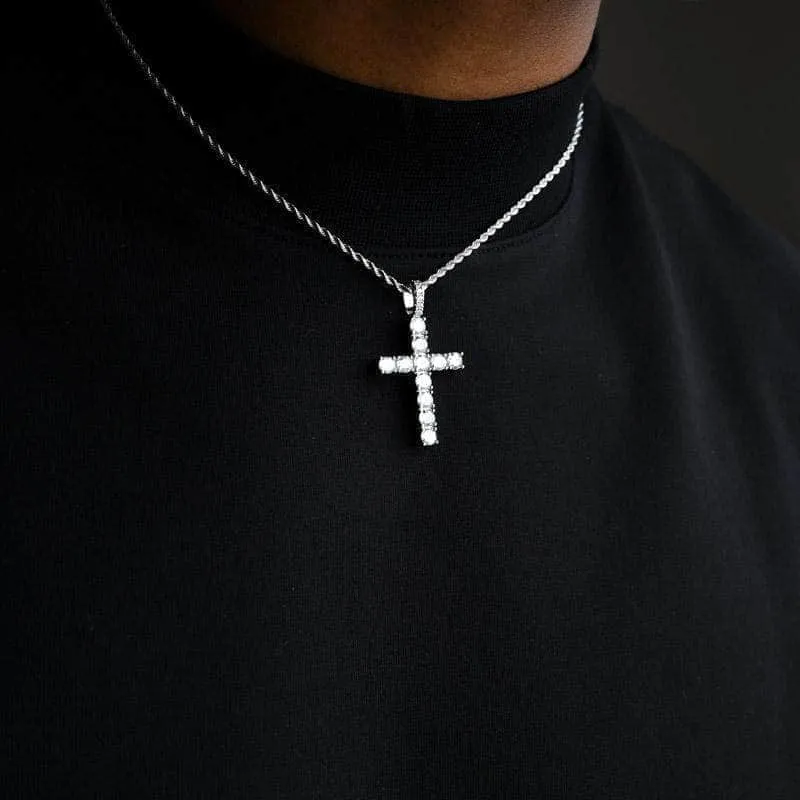 Diamond Cross in Yellow Gold