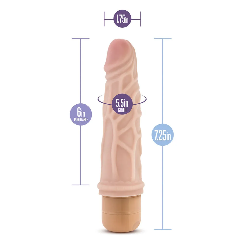 Dr. Skin Cock Vibe 3 Vibrating 7.25 Inch Dildo