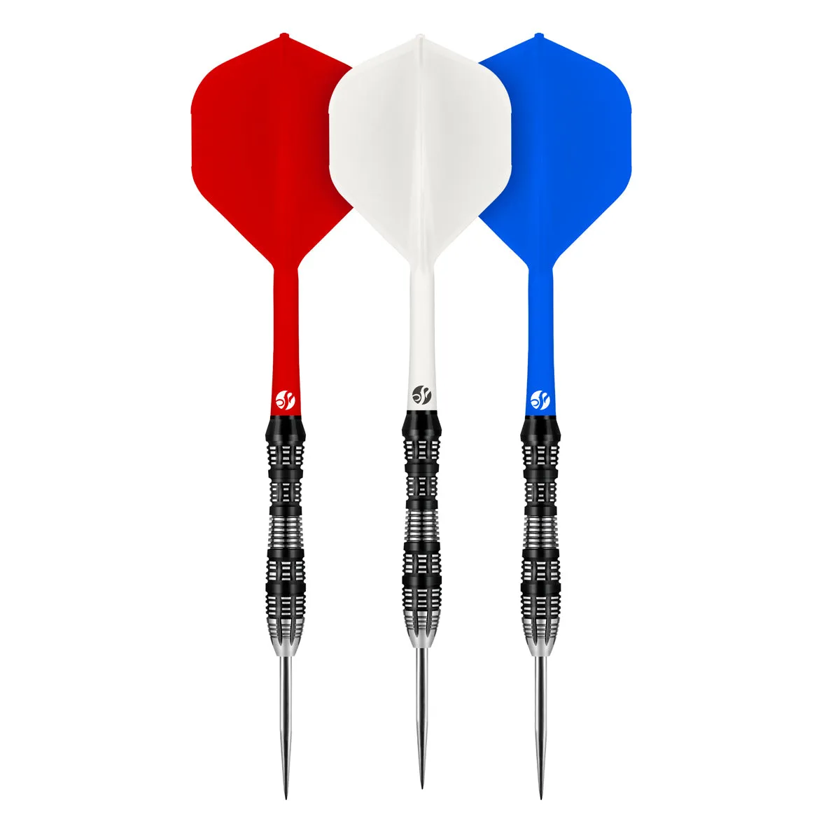 Flight Deck Tricolour One Piece Dart Flight and Shaft System by Shot