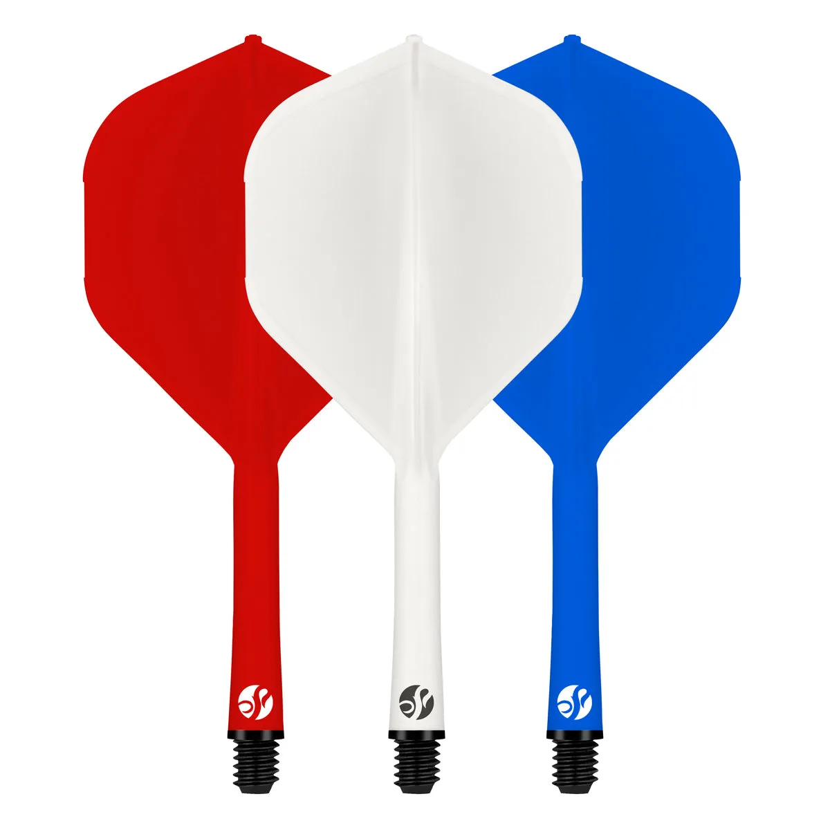 Flight Deck Tricolour One Piece Dart Flight and Shaft System by Shot