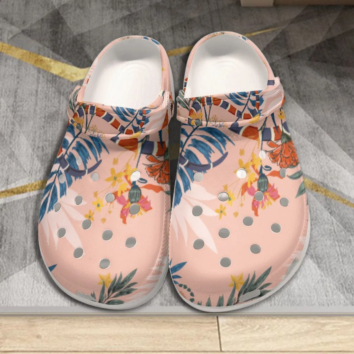 Flora Soles - Print Women's Classic Clogs