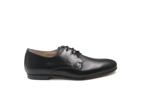 Gravitas Black Leather Lace-Up Shoe