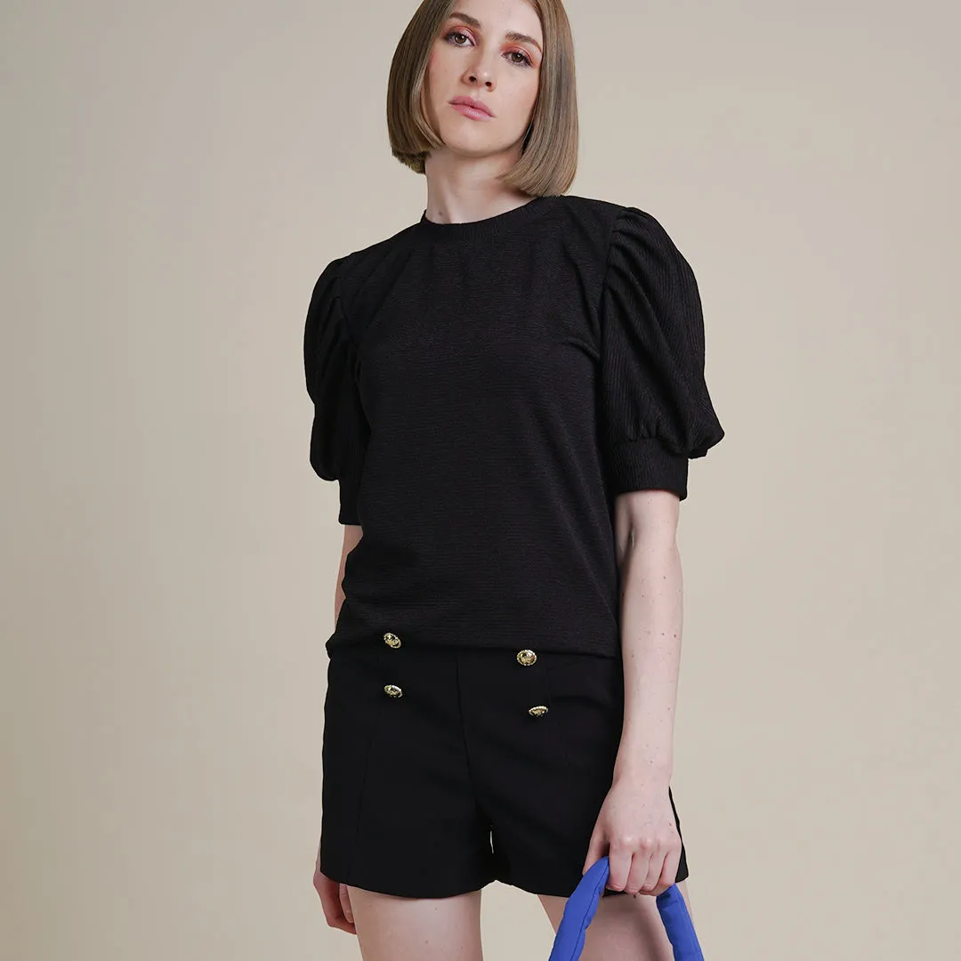 Jacq Puff Short Sleeve Top