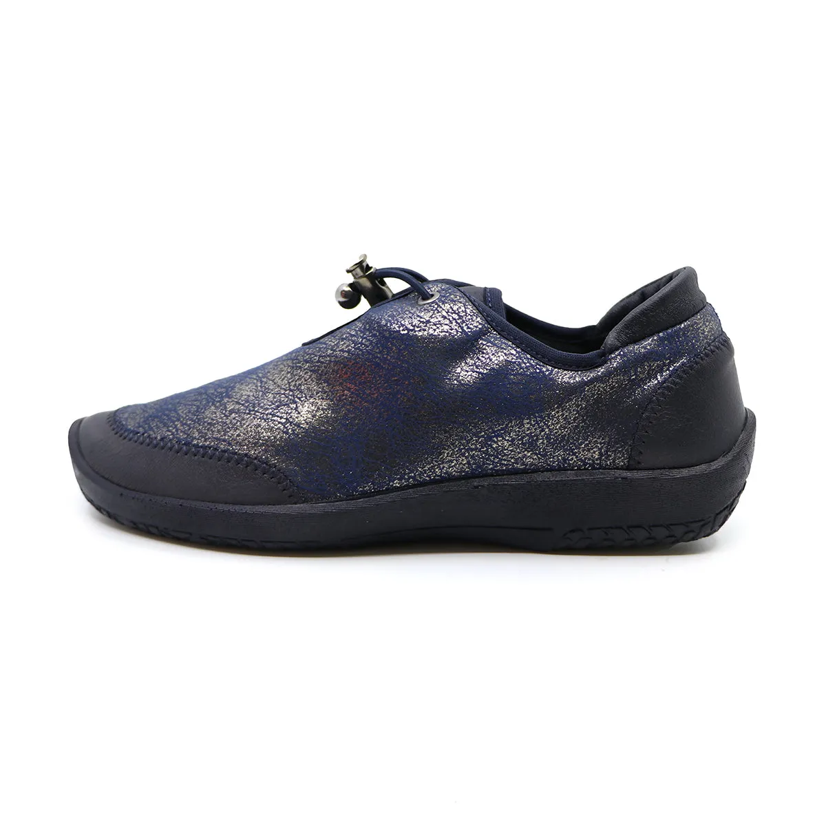 Lady57 Metallic Navy Super Stretch Sneaker