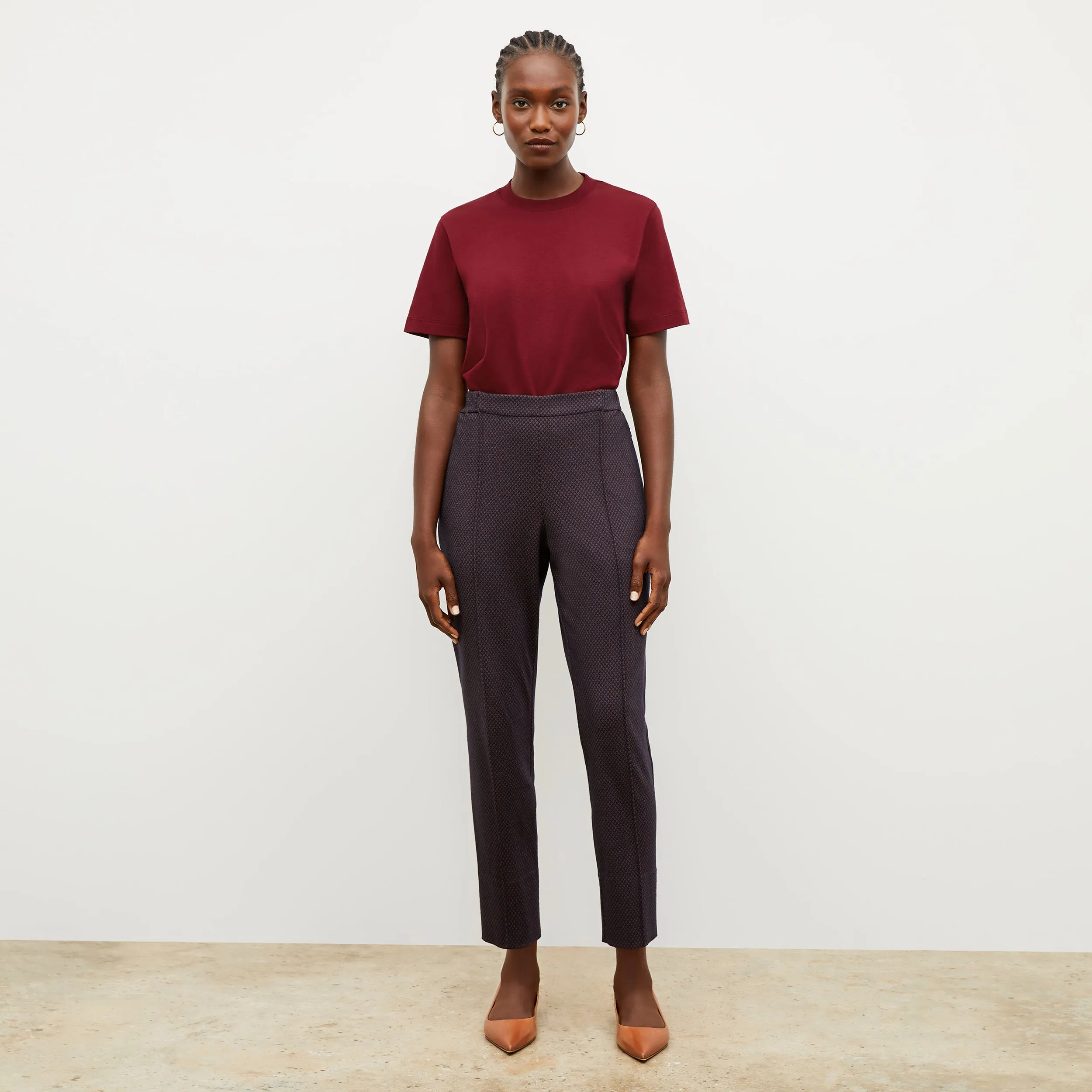 Leslie T-Shirt - Pima Cotton :: Maroon