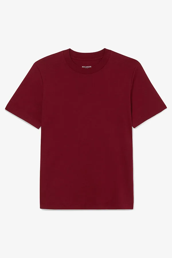 Leslie T-Shirt - Pima Cotton :: Maroon