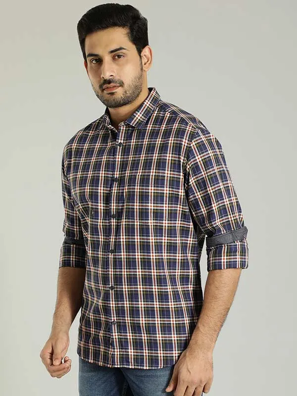 Men Checked Full Sleeve Cotton Shirt