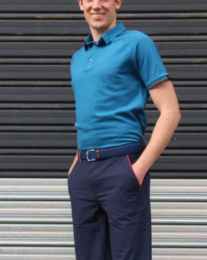 Men's Corporate Polo - BLUE/NAVY