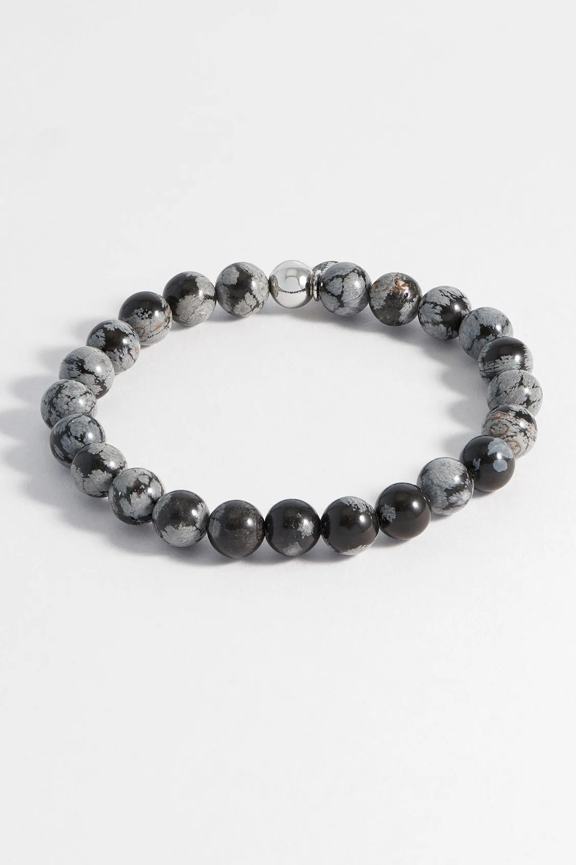 Mens Gemstone Beaded Bracelet