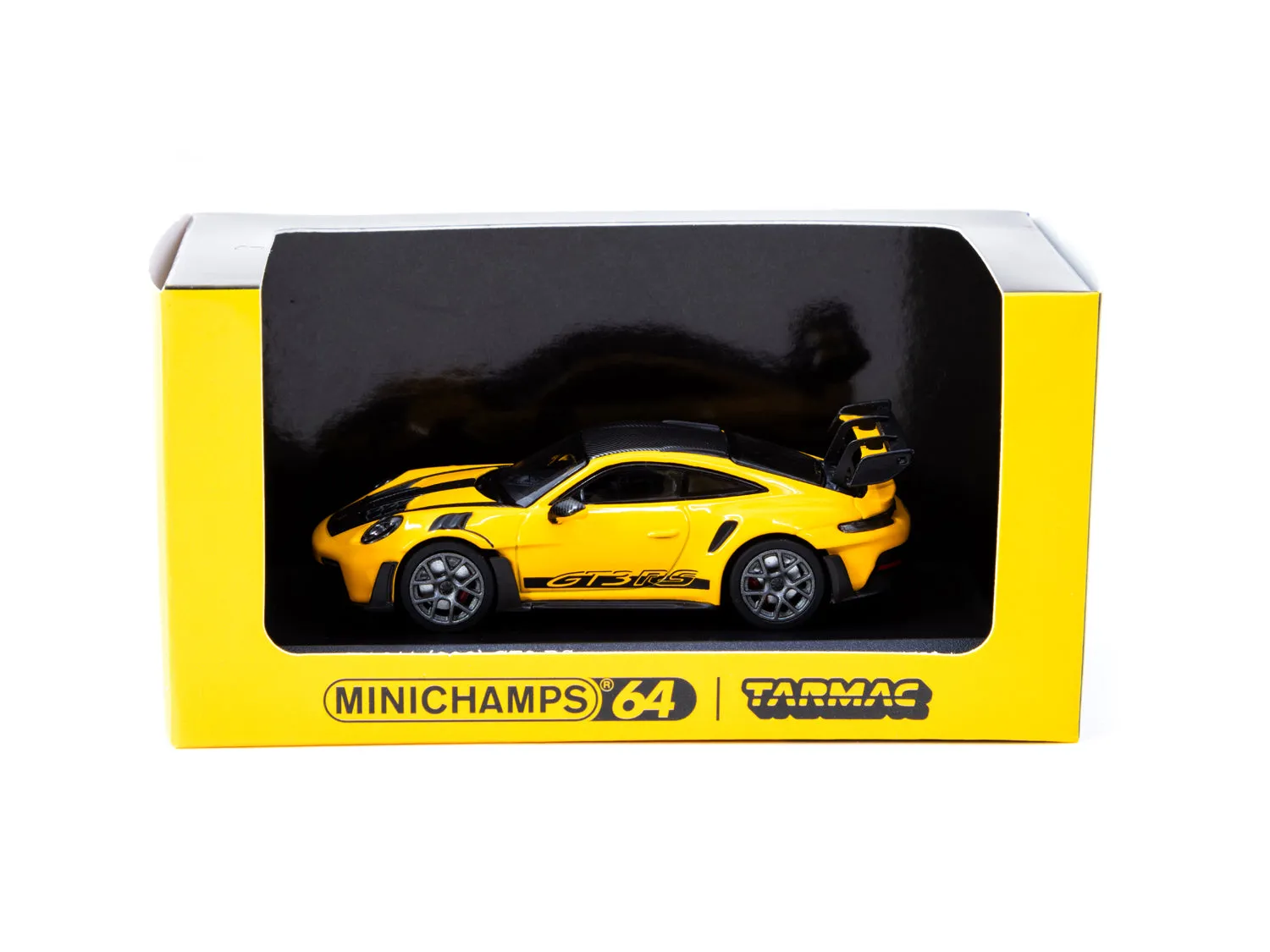 Minichamps X Tarmac Works 1/64 Porsche 911  GT3 RS Signal Yellow - COLLAB64