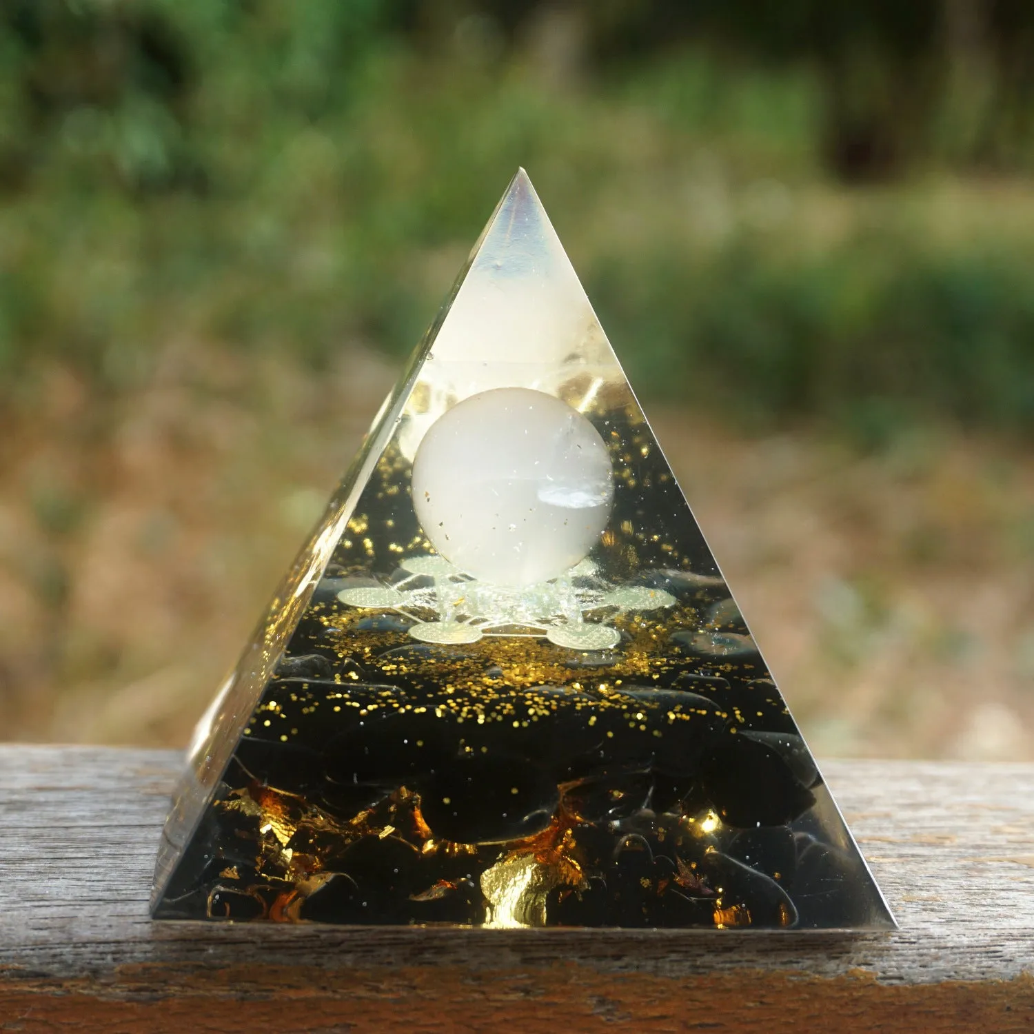 Natural Orgonite Reiki Energy Generator Healing Crystal