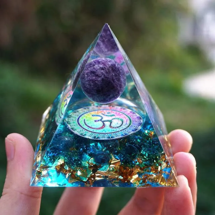 Natural Orgonite Reiki Energy Generator Healing Crystal