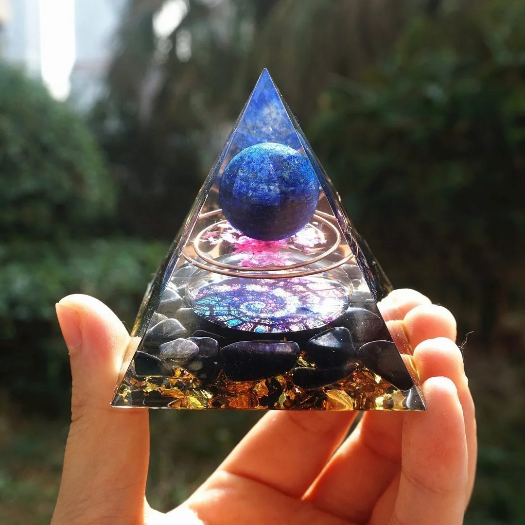 Natural Orgonite Reiki Energy Generator Healing Crystal