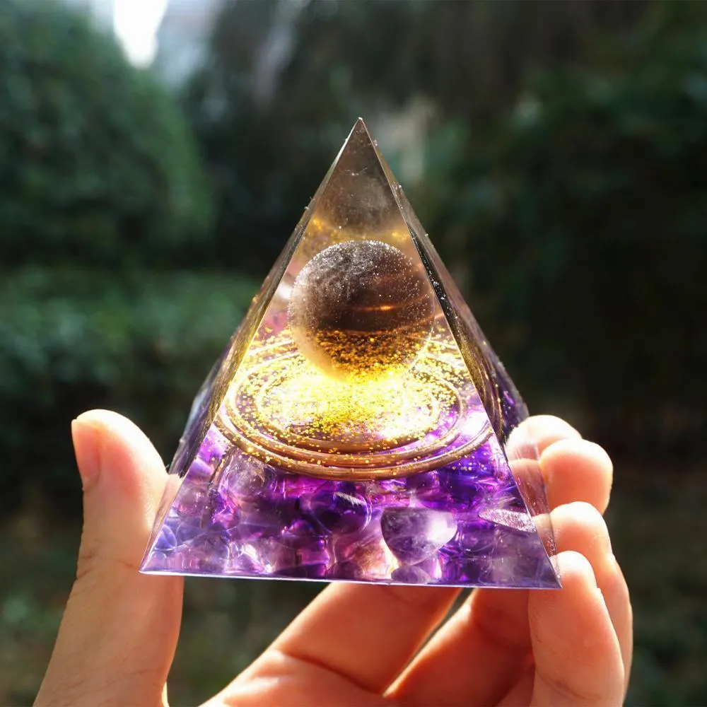 Natural Orgonite Reiki Energy Generator Healing Crystal