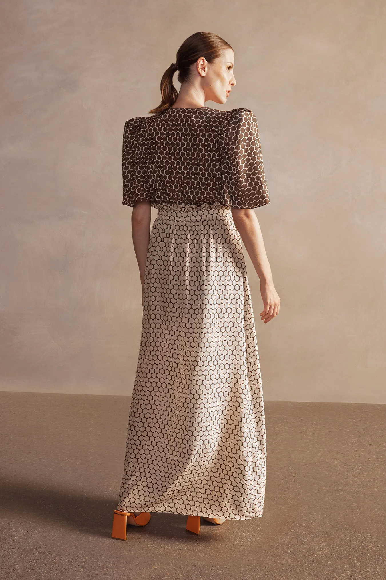 New Pois Front Slit Long Dress