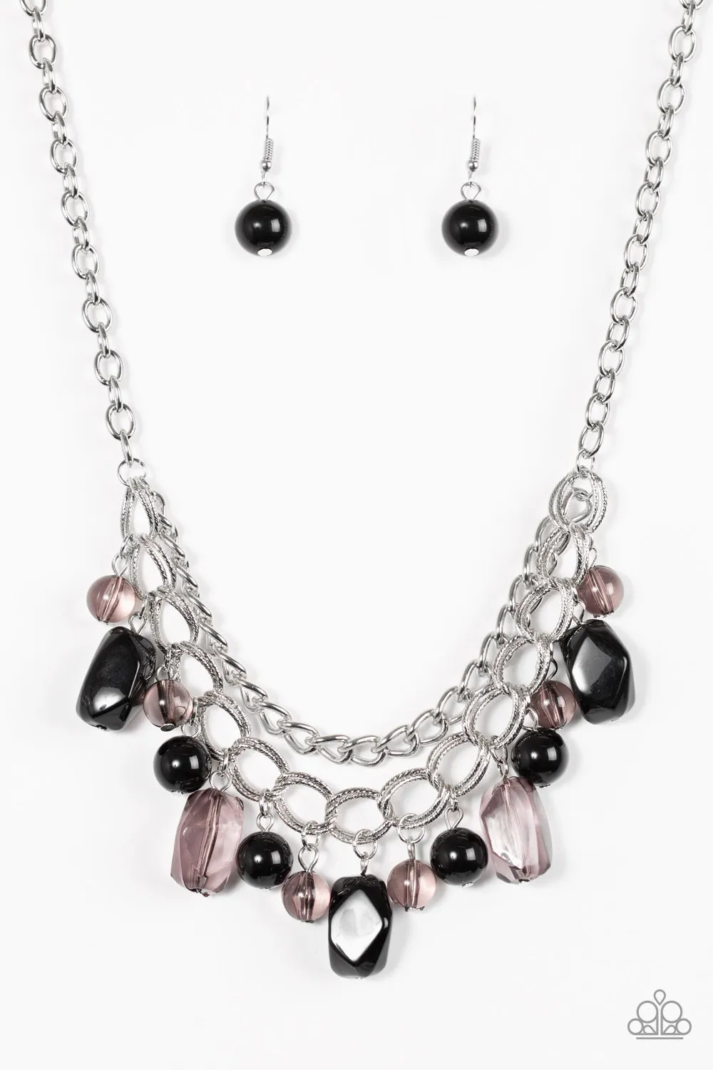 Open Door Jewelry - Brazilian Bay - Black Necklace - Paparazzi Accessories