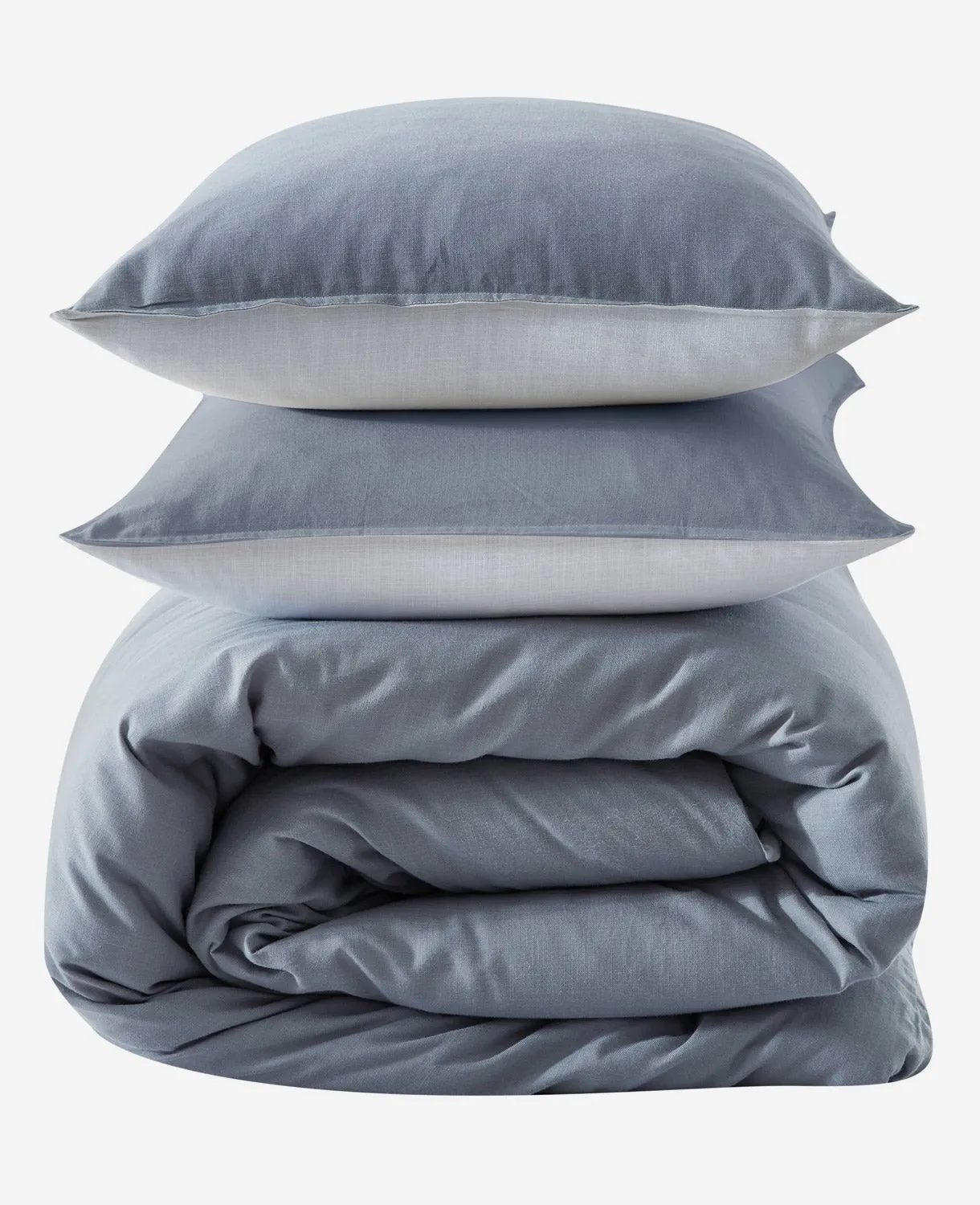 Organic Cotton Grey Duvet Cover Set