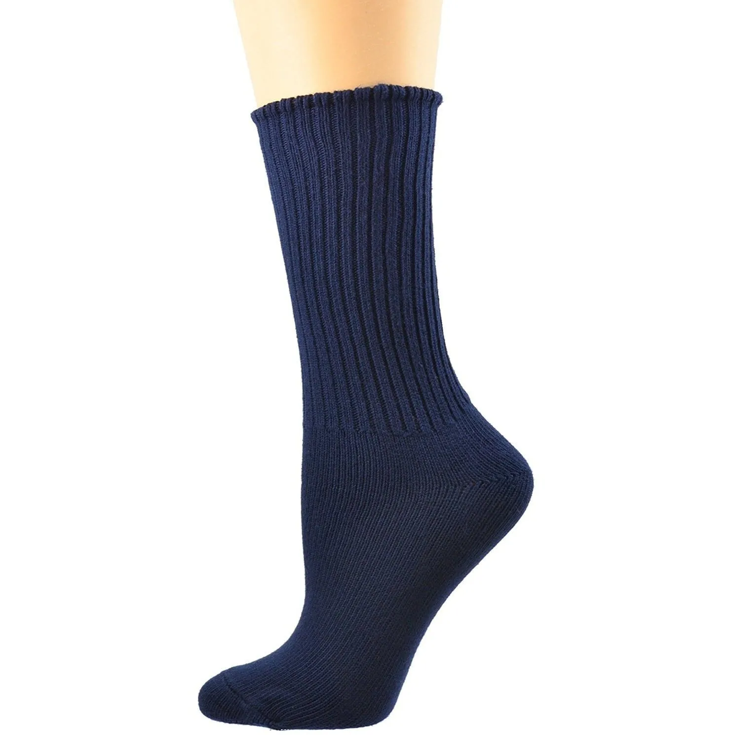 Organic Cotton Midweight Outdoor Unisex Athletic Crew Socks 3 Pair Pack