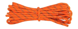 Round 3.5 mm Boot Laces neon Orange with Reflective flecks for hiking or walking