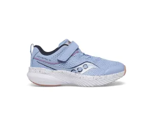 Saucony Little Girls Kinvara 14 A/C Velcro Sneaker Light Blue