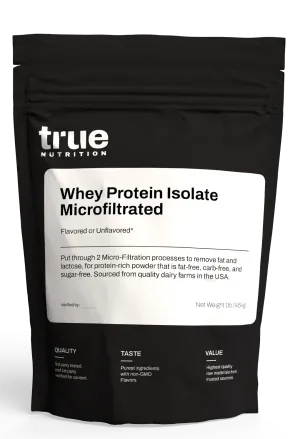 Whey Protein Isolate Microfiltrated (1lb.)